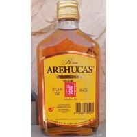 Arehucas - Ron Carta Oro brauner Rum 350ml 37,5% Vol. Flachmann produziert auf Gran Canaria