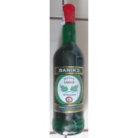 Baniks - Menta Liqueur Peppermint Pfefferminzlikör 20% Vol. 1l Glasflasche produziert auf Gran Canaria