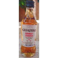 Ron Guajiro - Ron Miel Ronmiel de Canarias kanarischer Honigrum 20% Vol. 50ml Miniaturflasche produziert auf Teneriffa