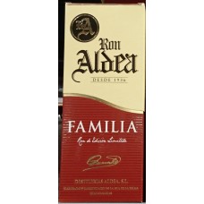 Ron Aldea - Ron Familia 15 Anos fünfzehnjähriger brauner Rum 37,5% Vol. 700ml Karton produziert auf La Palma