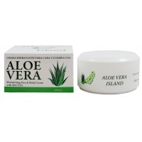 Aloe Vera Island - Crema Hidratante Cara y Cuerpo Eco Bio Aloe Vera Feuchtigkeitscreme 100ml Dose produziert auf Fuerteventura
