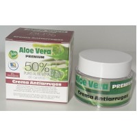 Aloe Vera Premium - Crema de Antiarrugas 50% Aloe Antifaltencreme 50ml produziert auf Gran Canaria