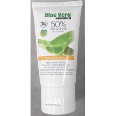 Aloe Vera Premium - Crema de Manos Eco 50% Puro Aloe Vera Bio Handcreme 50ml Tube produziert auf Gran Canaria