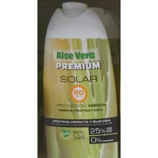 Aloe Vera Premium - Solar 20SPF Protection Media 25% Aloe Vera Sonnencreme 250ml produziert auf Gran Canaria