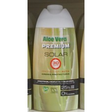 Aloe Vera Premium - Solar 30SPF Protection Alta 25% Aloe Vera Sonnencreme 250ml produziert auf Gran Canaria