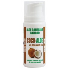 Aloe Canarias Calidad - Coco-Aloe Kokos-Aloe Vera Körpercreme 100ml Spenderflasche produziert auf Teneriffa