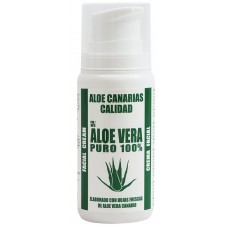 Aloe Canarias Calidad - Aloe Vera Puro 100% Gesichtscreme Spenderflasche 100ml produziert auf Teneriffa