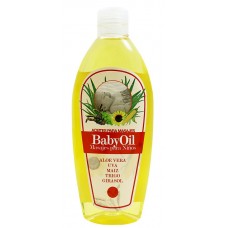 Cosmonatura - Aceite Baby BabyOil Aloe Vera, Uva, Maiz 250ml Quetschflasche produziert auf Teneriffa 
