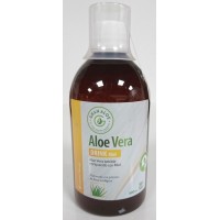 Gran Aloe - Natural Drink Aloe Vera Puro con Miel mit Honig Bio Flasche 500ml produziert auf Gran Canaria