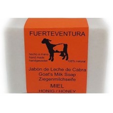 Jabon Fuerteventura - Jabon de Leche de Cabra y Miel Ziegenmilchseife mit Honig 110g produziert auf Fuerteventura