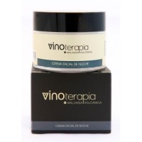 vinoterapia - Crema Facial De Noche De Malvasia Volcanica Gesichts-Nachtcreme mit Weintraubenkernöl & Aloe Vera 50ml Glas produziert auf Lanzarote