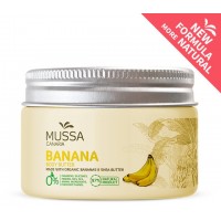 Mussa Canaria - Manteca Crema Body Butter Banana Cacao Karité Ecologico Bio Creme 300ml Dose produziert auf Teneriffa