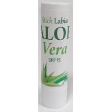 Riu Aloe Vera - Aloe Vera Stick Labial 15 SPF Sonnenschutz-Lippenpflegestift 4g produziert auf Gran Canaria