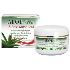 Riu Aloe Vera - Aloe Vera & Rosa Mosqueta Aloe-Hagebutten-Feuchtigkeitscreme 200ml Dose produziert auf Gran Canaria