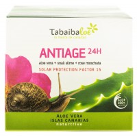 Tabaibaloe - Antiedad 24H Antiage Feuchtigkeits-Gesichtscreme Sonnenschutz SPF15 100ml produziert auf Teneriffa