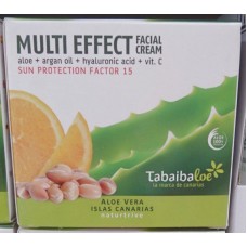 Tabaibaloe - Multi Effect Facial Cream SPF15 Aloe Vera Gesichtscreme Sonnenschutz 100ml produziert auf Teneriffa