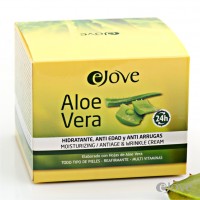 eJove - Aloe Vera Crema Hidratante Anti Edad y Anti Arrugas 24h 300ml Dose produziert auf Gran Canaria