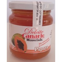 Deleite Canario Mermelada - Papaya Marmelade 212g Glas produziert auf Gran Canaria