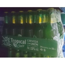 Tropical - Cerveza con Limon Natural Bier Radler 2,0% Vol. 24x 330ml Glasflasche 24 Stück Stiege produziert auf Gran Canaria