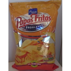 Emicela - Patatas Fritas Onduladas Chips geriffelt gesalzen Tüte 165g produziert auf Gran Canaria