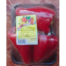 Herlusafruta - Pimientos Rojos Rote Paprika abgepackt ca. 600g produziert auf Gran Canaria (Kühlware)