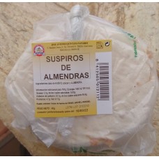 Dulceria Nublo - Suspiros de Almendras Bolsa ein Stück 80g Tüte produziert auf Gran Canaria