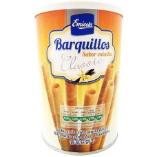 Emicela - Cookie Roll Vanilla Flavor Classic Barquillo 200g Dose produziert auf Gran Canaria