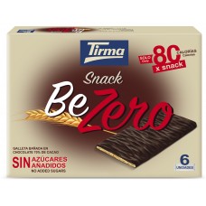 Tirma - Snack BeZero Galleta Banada En Chocolate Negro Sin Azucar Kekse mit Bitterschokolade zuckerfrei 6x17,5g 105g produziert auf Gran Canaria