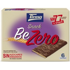 Tirma - Snack BeZero Galleta Banada En Chocolate Con Leche Sin Azucar Kekse mit Vollmilchschokolade zuckerfrei 6x17,5g 105g produziert auf Gran Canaria