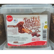 Trabel - Pastas de Avena Integral Chocolate Vollkorn-Hafer-Kekse Schokolade 300g produziert auf Gran Canaria