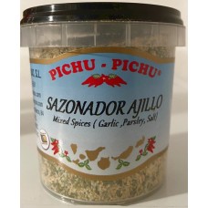 Pichu Pichu - Sazonador Ajillo Knoblauchgewürz gemahlen 100g Becher produziert auf Gran Canaria