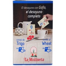 Gofio La Molineta - Cereal de Trigo Gofio Weizenmehl geröstet für den Kaffee 30x 25g Portionstütchen produziert auf Teneriffa
