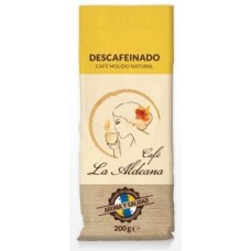 Cafe la Aldeana - Cafe Molido Natural Descafeinado Röstkaffee entkoffeiniert 200g angebaut und produziert auf Gran Canaria
