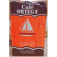 Cafe Ortega - Cafe Molido Torrefacto Röstkaffee gemahlen 250g Karton produziert auf Gran Canaria