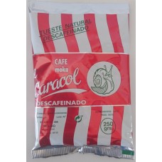 Caracol - Café Moka el Caracol Grano Tueste Natural molido Descafeinado Kaffee gemahlen 250g Tüte produziert auf Teneriffa