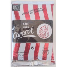 Caracol - Café Moka el Caracol Mezcla 50% natural & 50% torrefacto Kaffee gemahlen 250g Tüte produziert auf Teneriffa