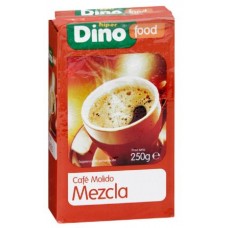 DinoFood - Cafe Molido Mezcla Natural Röstkaffee gemahlen gemischt 250g produziert auf Gran Canaria