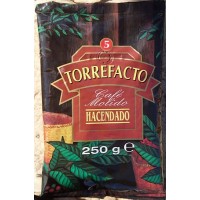 Hacendado - Cafe Molido Torrefacto Nr. 5 Röstkaffee gemahlen 250g Tüte produziert auf Teneriffa