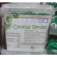 Cadelsa - Cerezas Verdes Kirschen entsteint grün 1kg Becher produziert auf Gran Canaria
