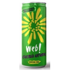 Web! - Energia Natural Manzana-Kiwi Guarana Ginseng Energy Drink 250ml Dose produziert auf Gran Canaria