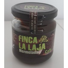 Finca La Laja - Mermelada de Cafe y Manzana Kaffee-Marmelade auf Apfelbasis 212g Glas produziert auf Gran Canaria