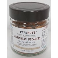 Pepeoil - Pepenuts Almendras Picantes gewürzte Mandeln 250g Glas produziert auf Gran Canaria