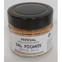 Pepeoil - Pepesal Sal Picante scharf gewürzte Salzmischung 100g Glas produziert auf Gran Canaria