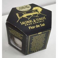 Salinas de Tenefe - Flor de Sal 100% Sal Marina Medalla de Oro Ecologico Bio Meersalz 75g Keramikbecher produziert auf Gran Canaria