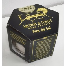 Salinas de Tenefe - Flor de Sal 100% Sal Marina Medalla de Oro Ecologico Bio Meersalz 75g Glas produziert auf Gran Canaria