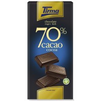 Tirma - Chocolate Negro 70% Cacao dunkle Schokolade 125g produziert auf Gran Canaria