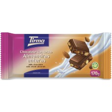 Tirma - Chocolate con Leche Almendras enteras Nussschokolade 170g produziert auf Gran Canaria