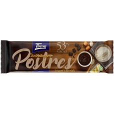 Tirma - Chocolate Para Postres 53% Cacao Schokolade für Nachtisch und backen 270g Tafel produziert auf Gran Canaria