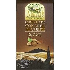 Zum-Zum Miel - Chocolate con Miel de Teide con Almendras Honig-Mandel-Schokolade 150g Tafel produziert auf Teneriffa
