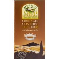 Zum-Zum Miel - Chocolate con Miel de Teide con Leche Honig-Vollmilchschokolade 150g Tafel produziert auf Teneriffa